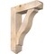 Ekena Millwork Funston Arts and Crafts Smooth Bracket w/ Offset Brace, Douglas Fir, 7 1/2"W x 30"D x 38"H BKT0806X30X38FST03SDF - alternate 1